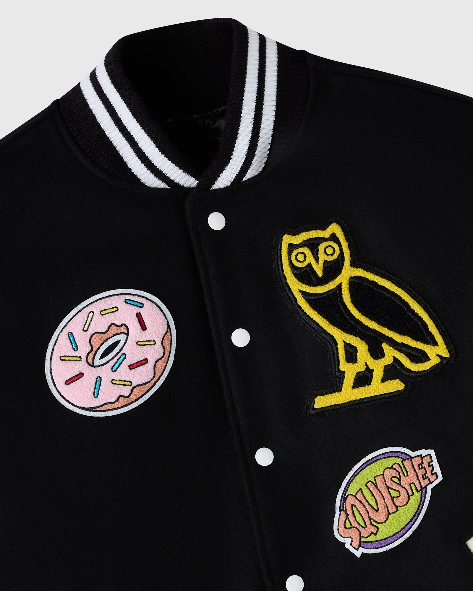 The Simpsons Varsity Jacket - Black/White IMAGE #3