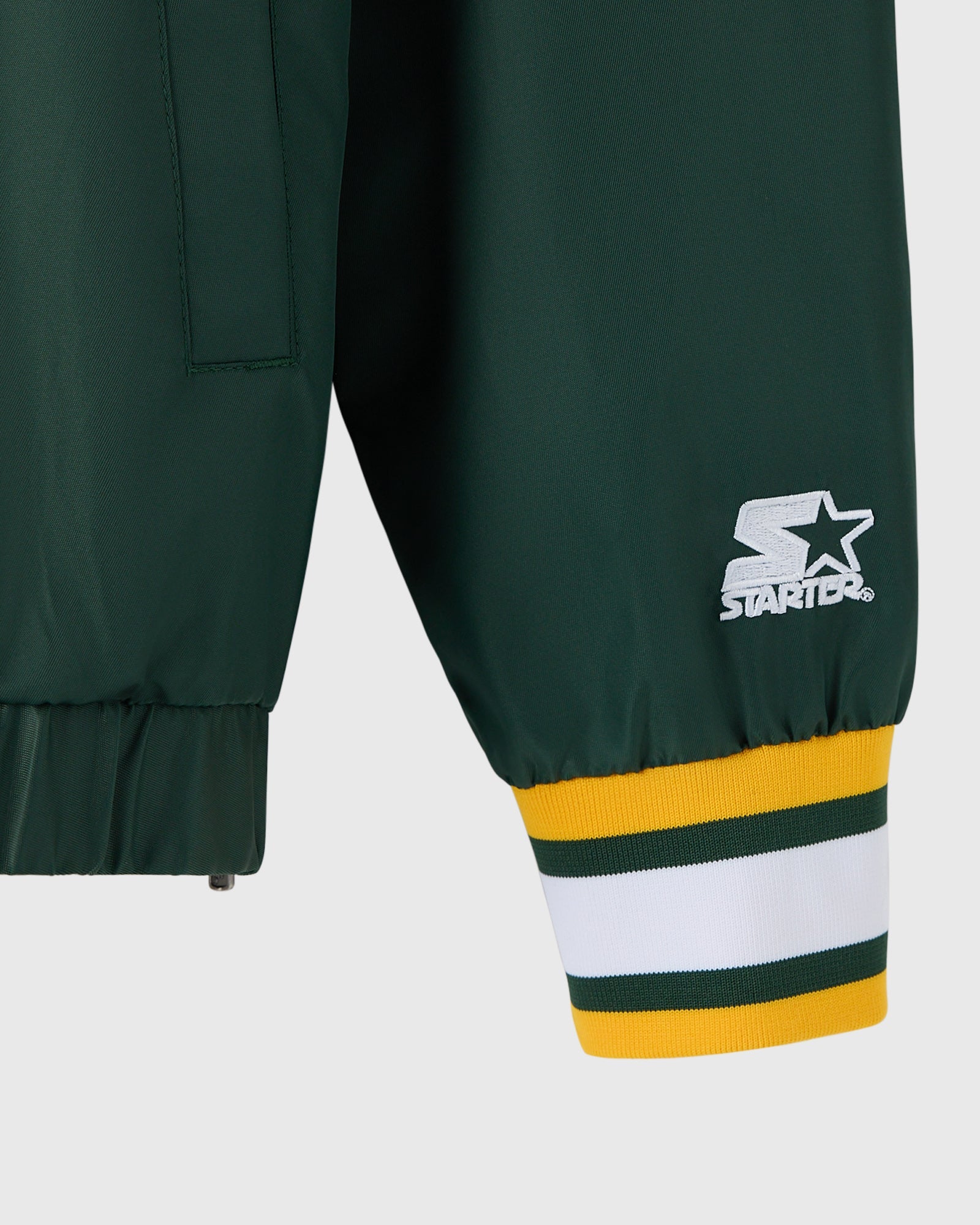 NFL Green Bay Packers Starter® Trainer Pullover Jacket - Green IMAGE #4