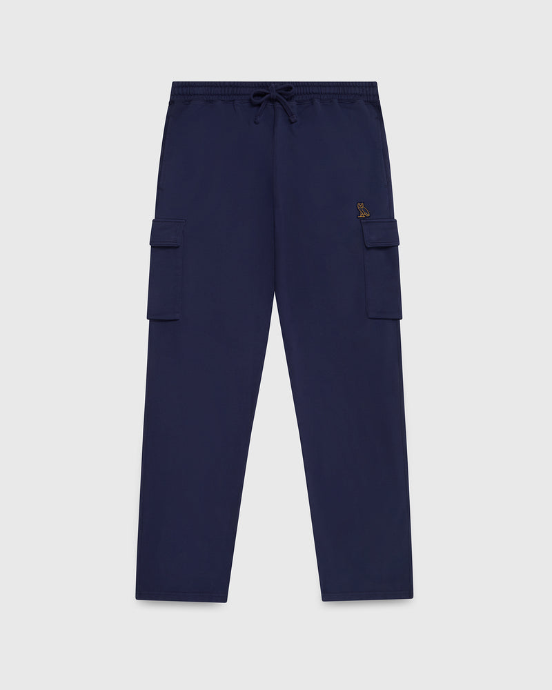 Classic Cargo Open-Hem Sweatpant - Navy