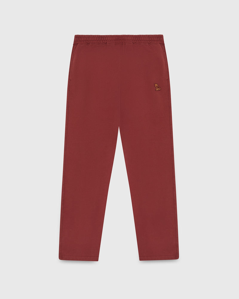 Classic Open-Hem Sweatpant - Burgundy