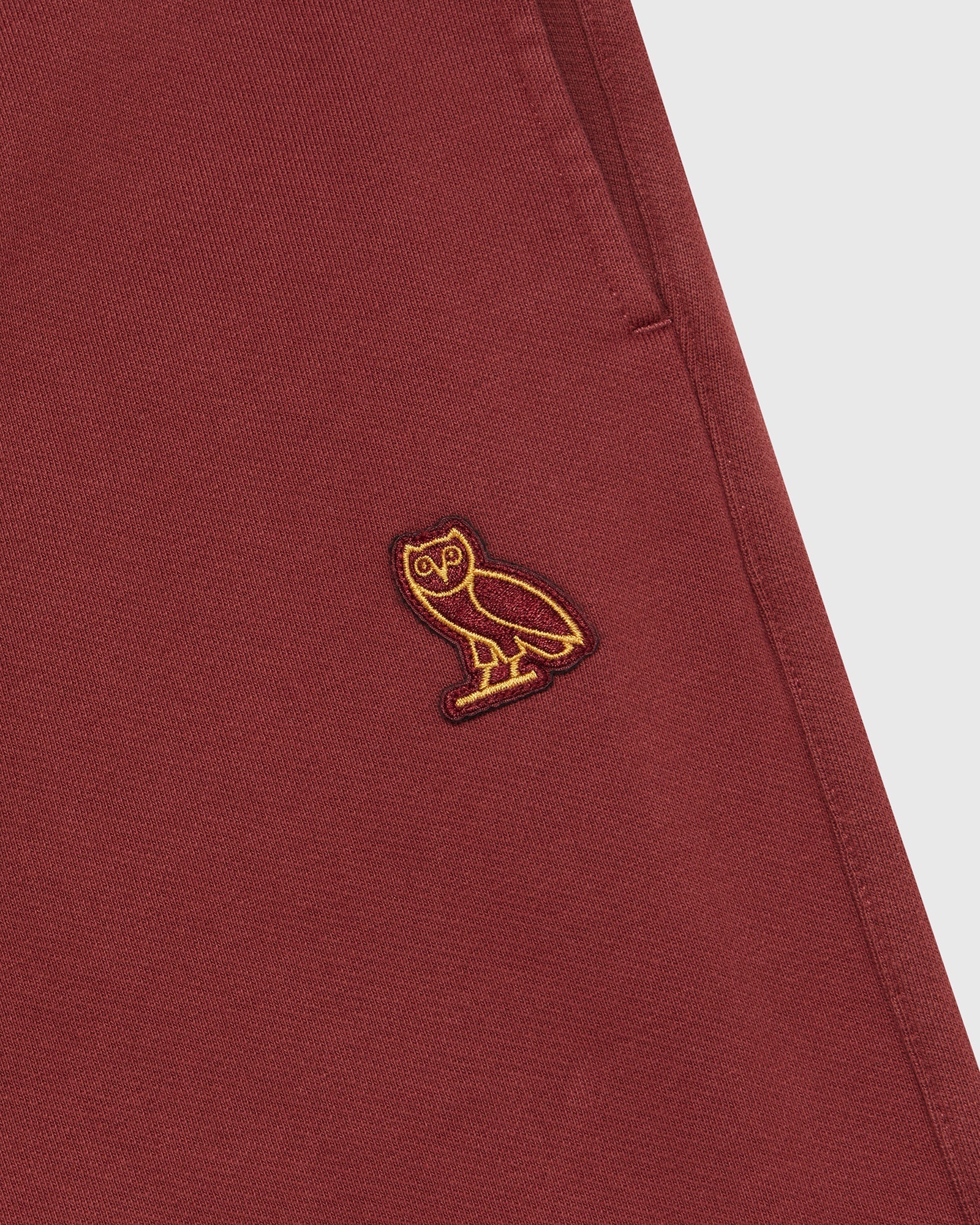 Classic Open-Hem Sweatpant - Burgundy IMAGE #4