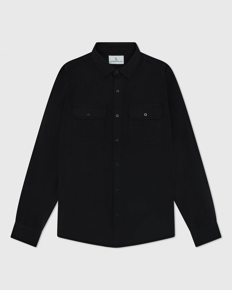 Garment Dyed Work Shirt - Black