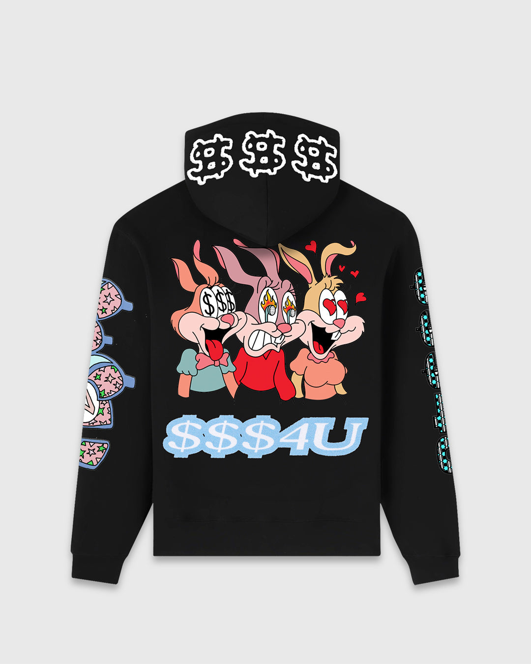 $$$4U Hoodie - Black IMAGE #2