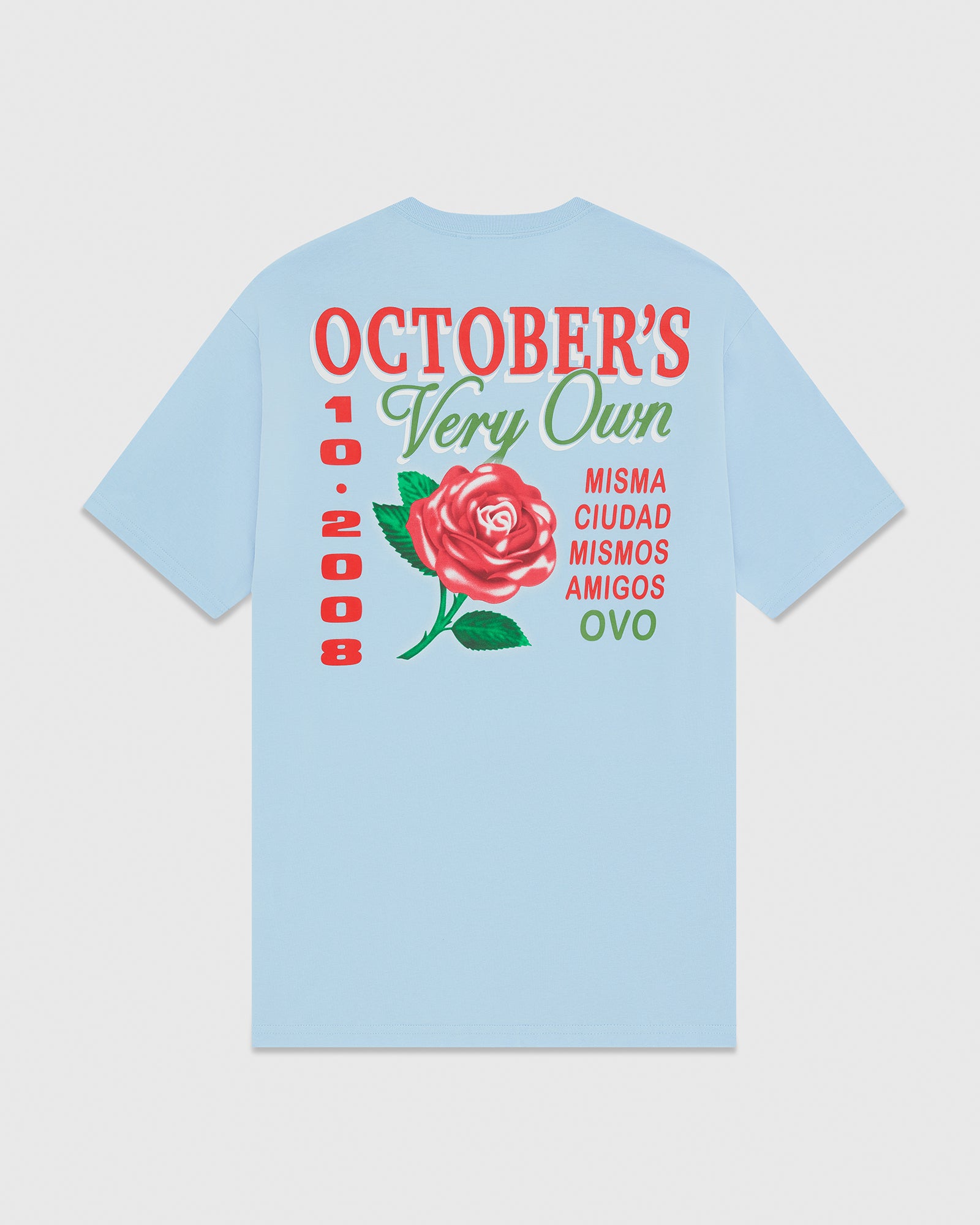 Rose T-Shirt - Light Blue IMAGE #2