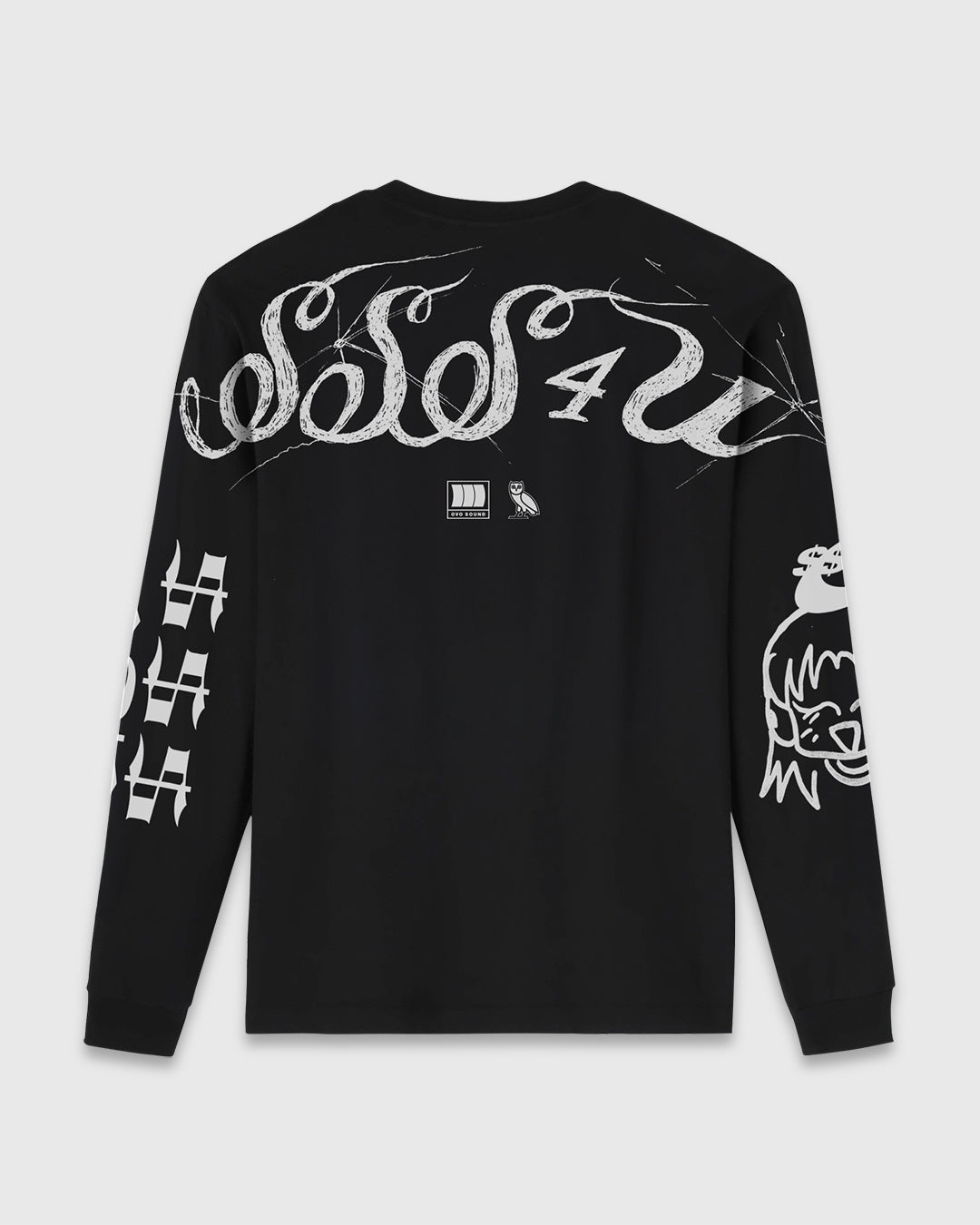 $$$4U Longsleeve T-Shirt - Black IMAGE #2