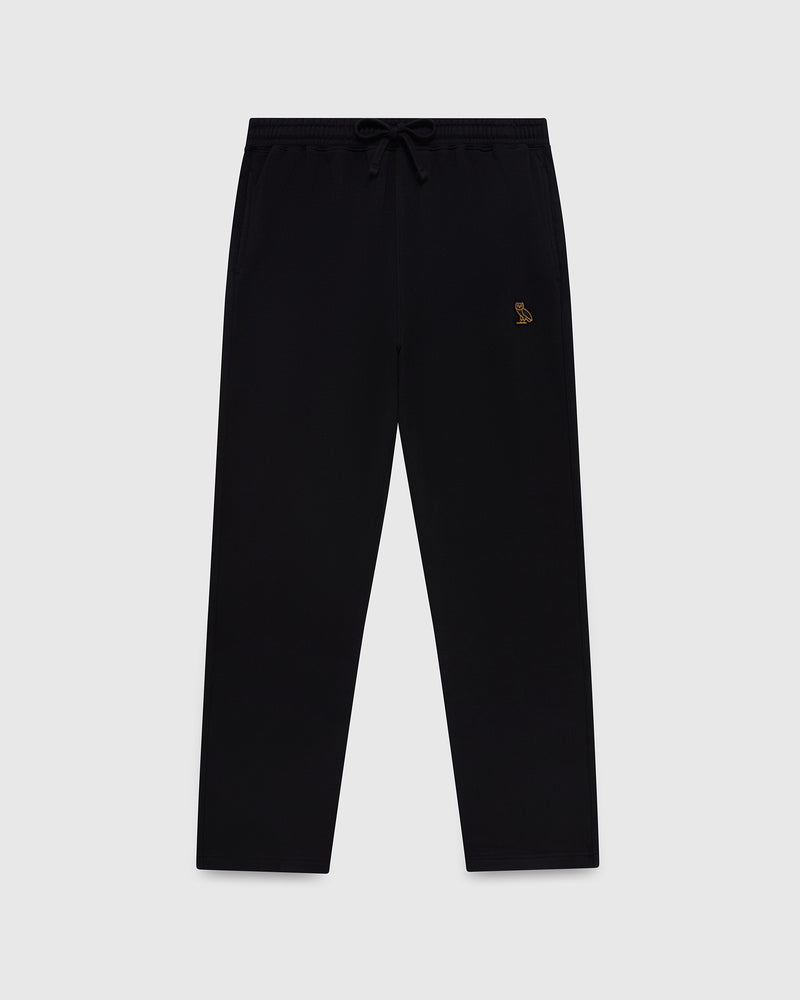 Classic Open-Hem Sweatpant - Black