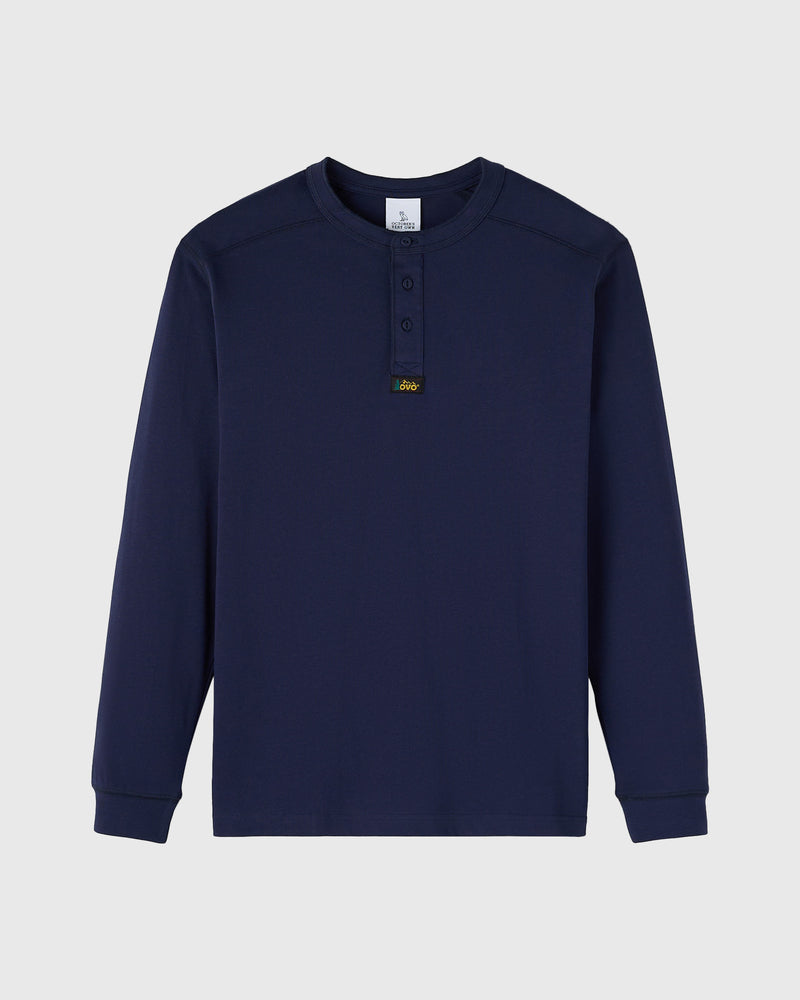 Outdoors Long-Sleeve Henley - Navy