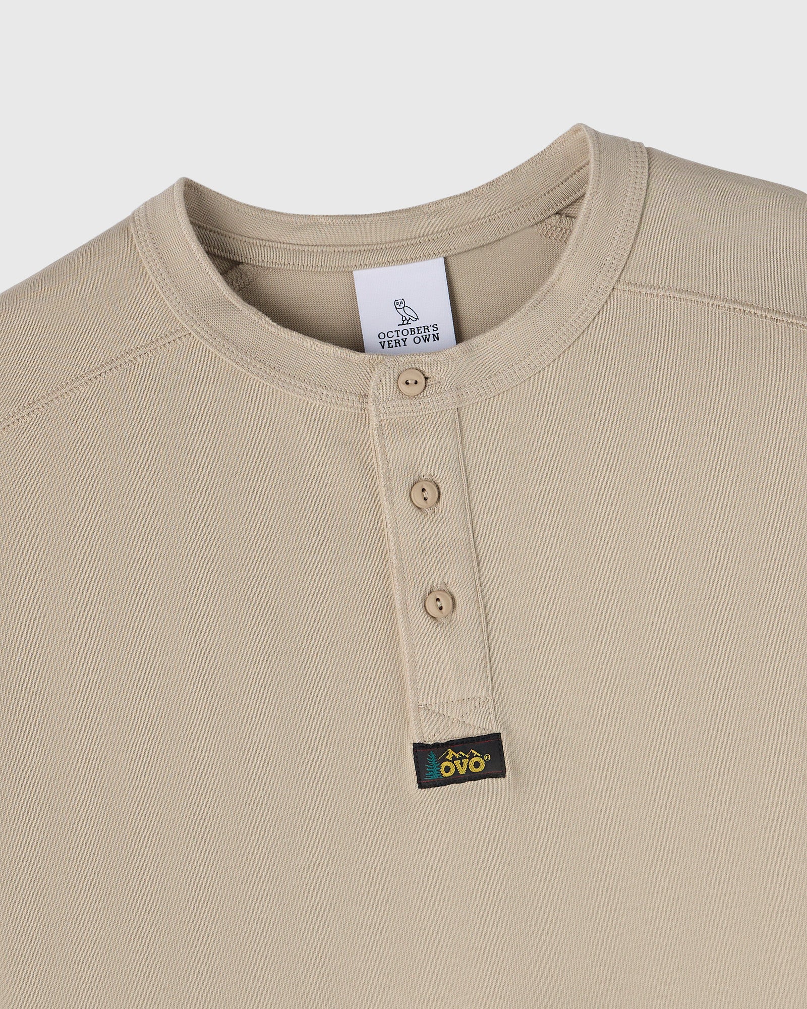 Outdoors Long-Sleeve Henley - Beige IMAGE #3