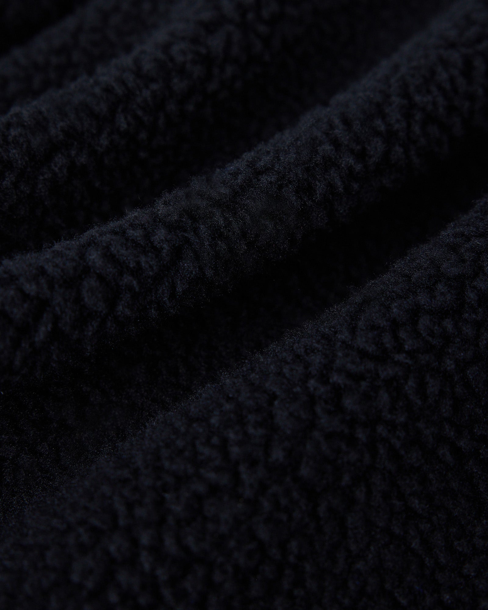 Sherpa Fleece Hoodie - Black IMAGE #4