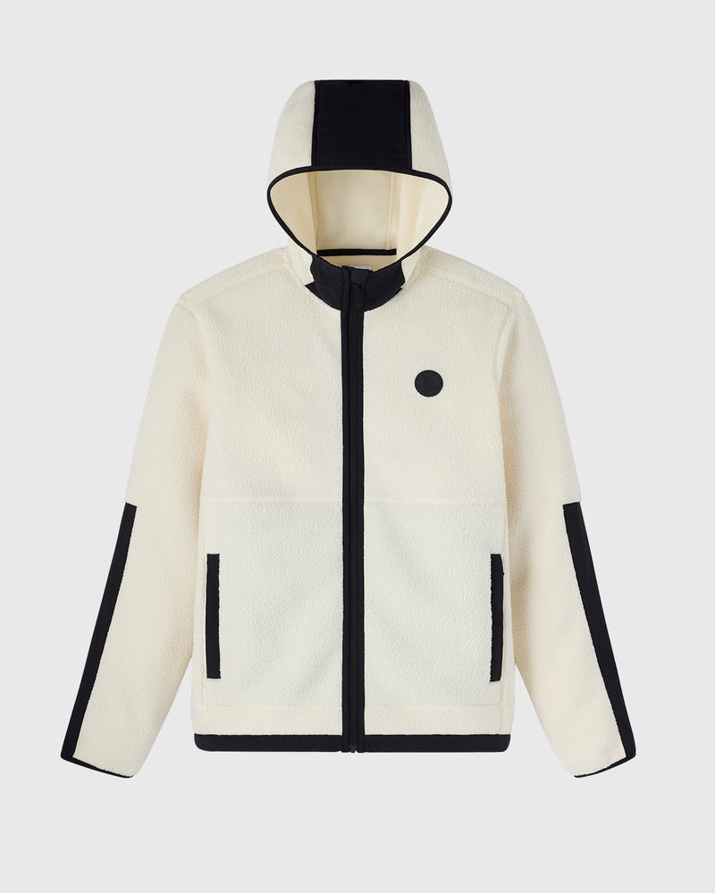 Sherpa Fleece Hoodie - Cream