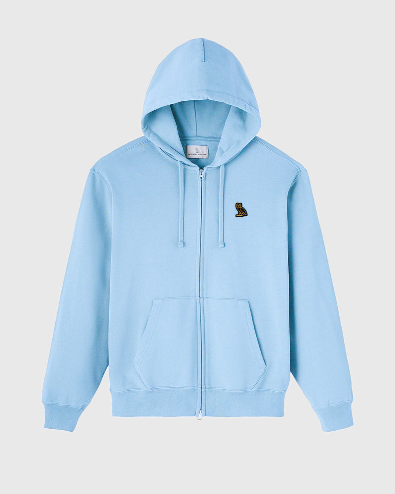 Classic Full-Zip Hoodie - Light Blue