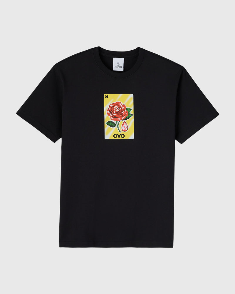Rose Drop T-Shirt - Black