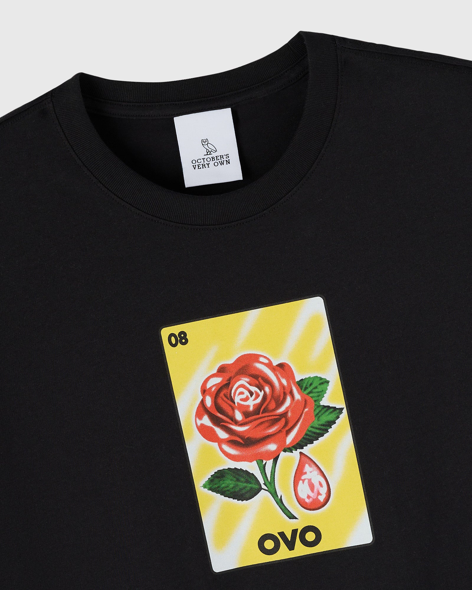 Rose Drop T-Shirt - Black IMAGE #4