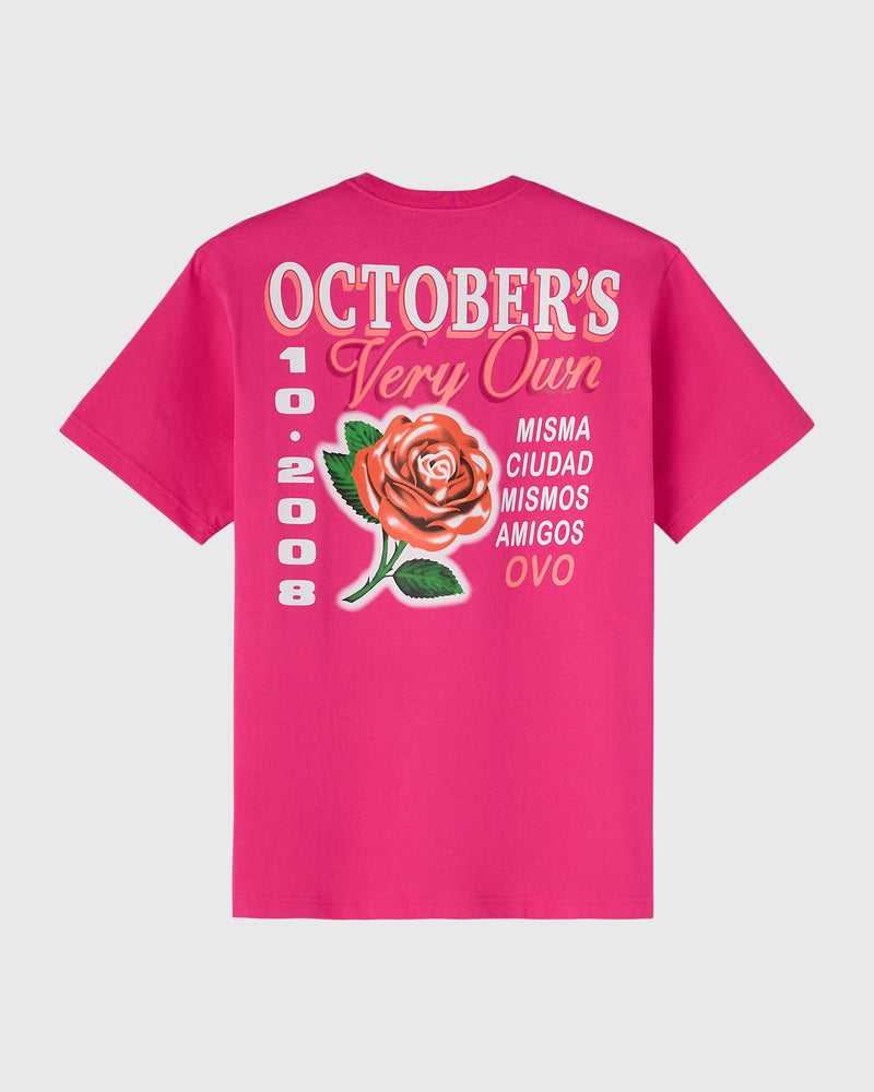 Rose Drop T-Shirt - Fuchsia