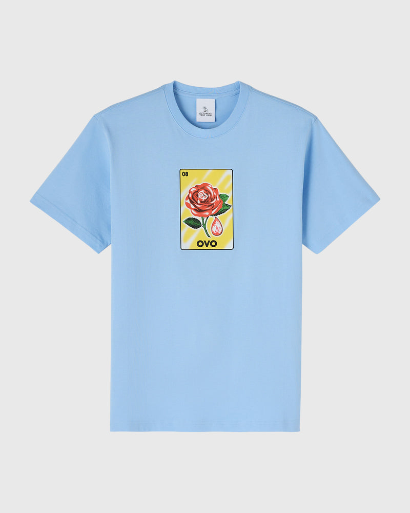 Rose Drop T-Shirt - Light Blue