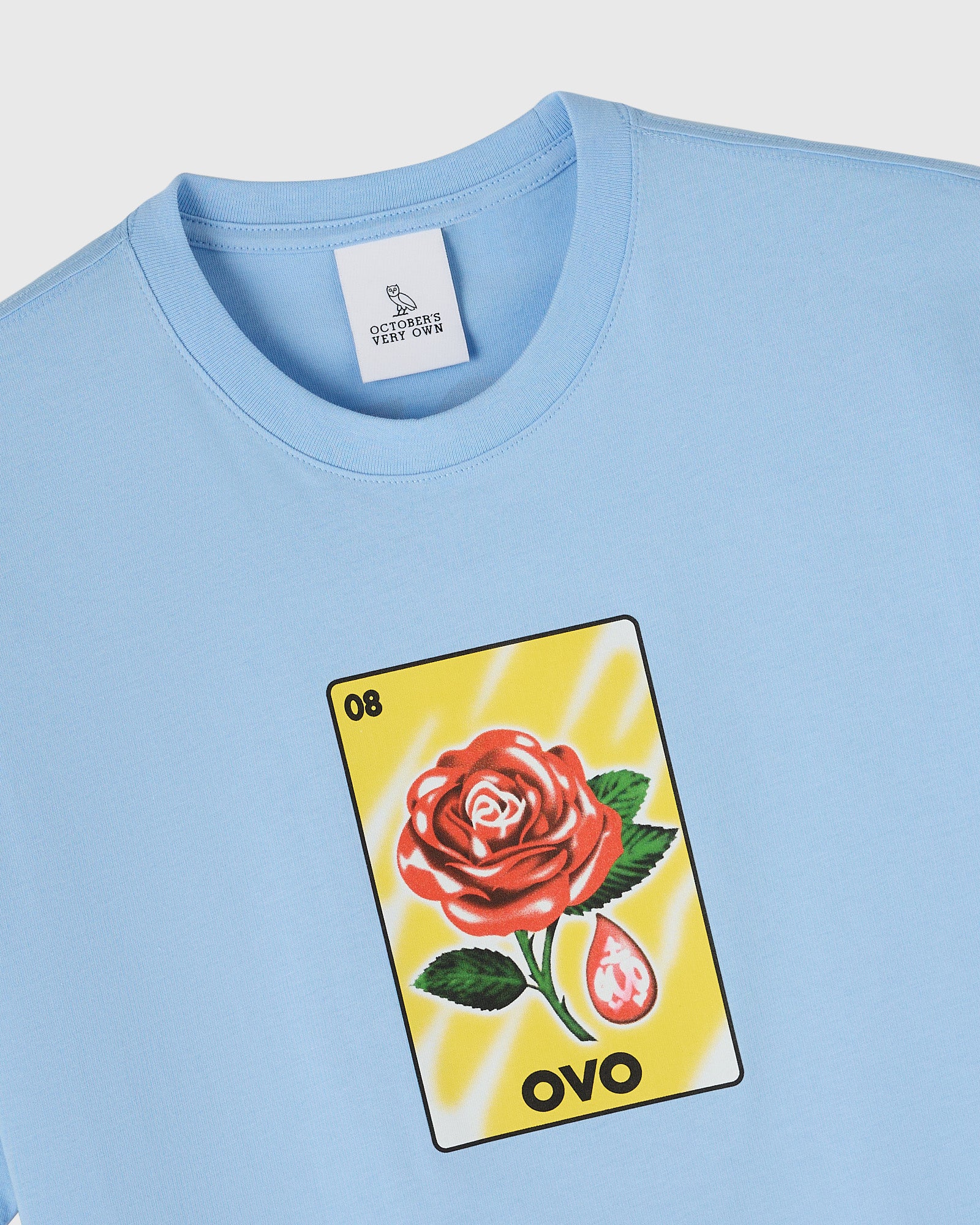 Rose Drop T-Shirt - Light Blue IMAGE #4