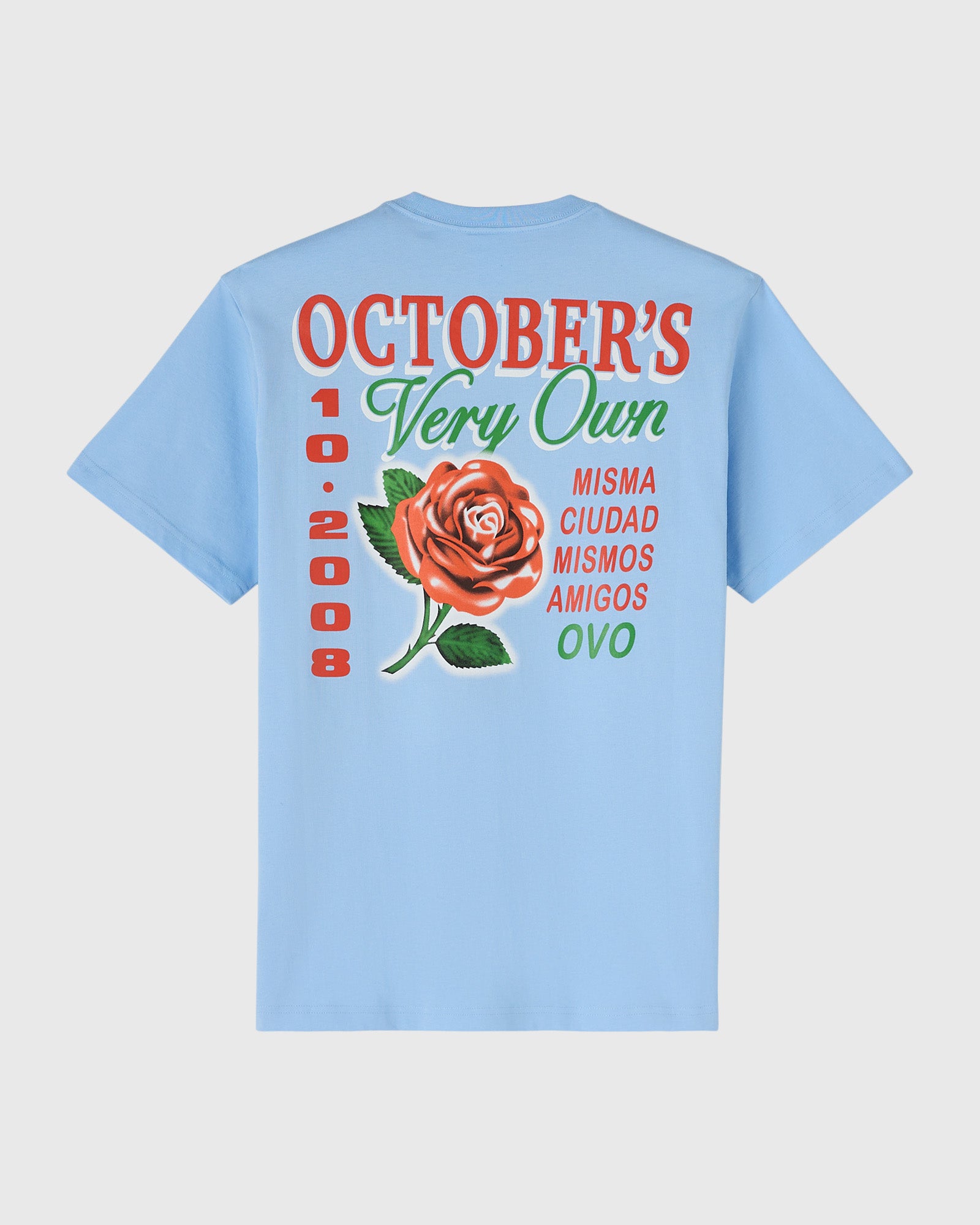 Rose Drop T-Shirt - Light Blue IMAGE #2