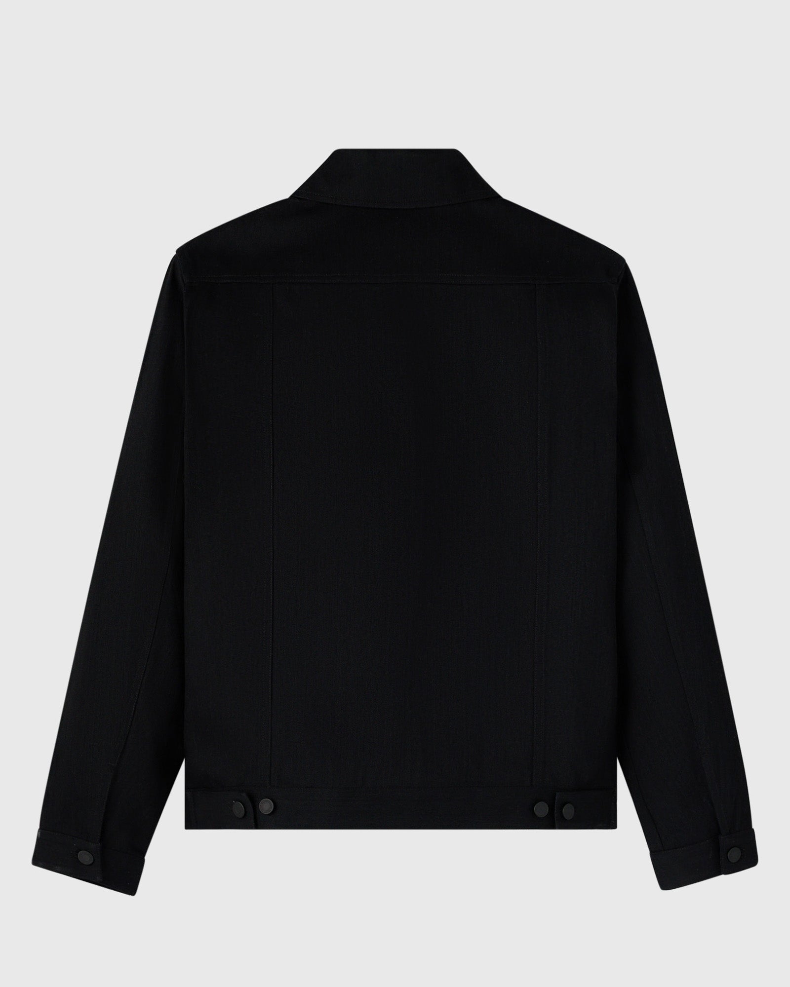 Construction Wordmark Denim Chore Jacket - Black IMAGE #3