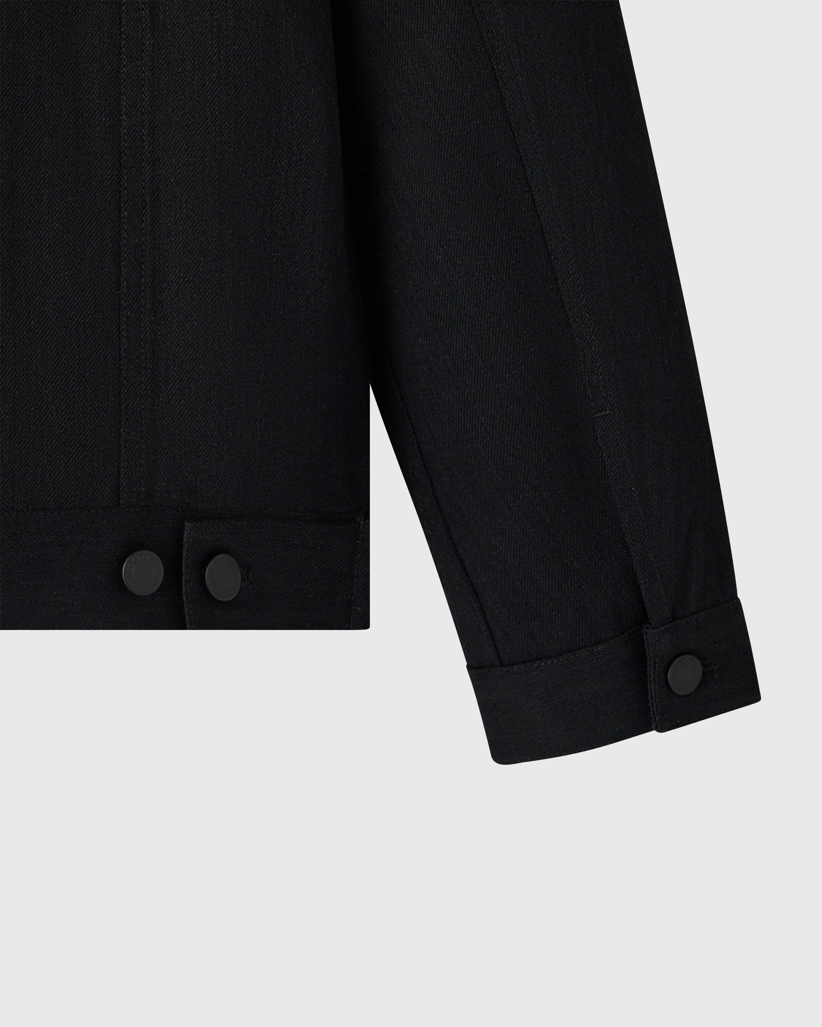 Construction Wordmark Denim Chore Jacket - Black IMAGE #7