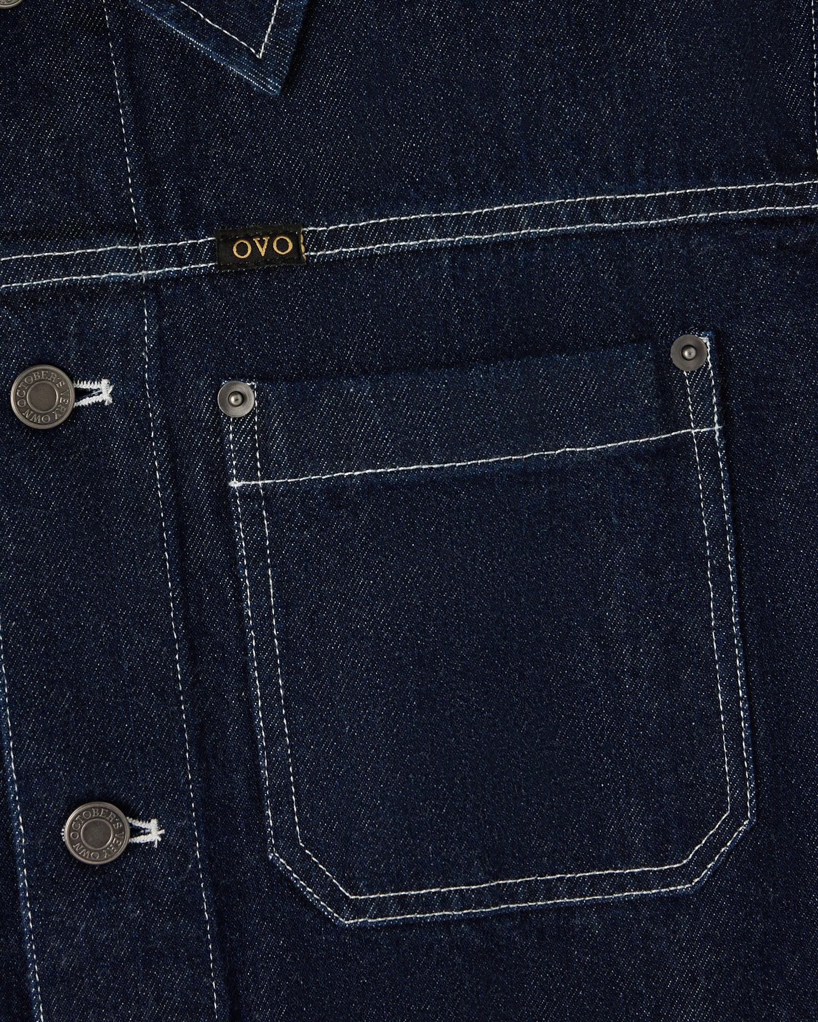 Construction Wordmark Denim Chore Jacket - Indigo IMAGE #7