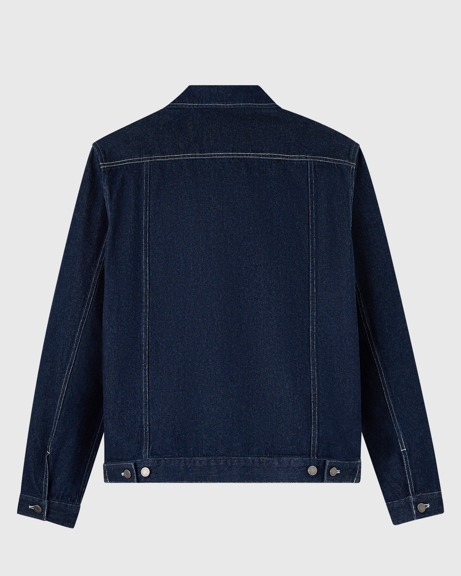 Construction Wordmark Denim Chore Jacket - Indigo IMAGE #4