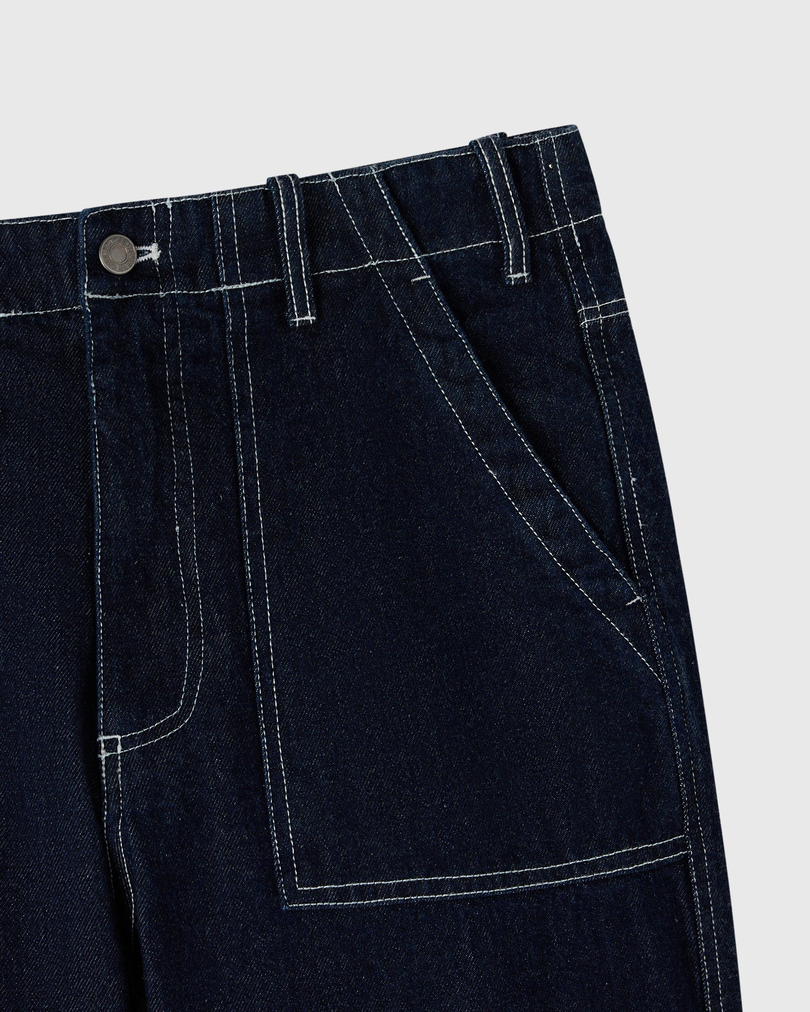 Construction Wordmark Denim Fatigue Pant - Indigo IMAGE #5
