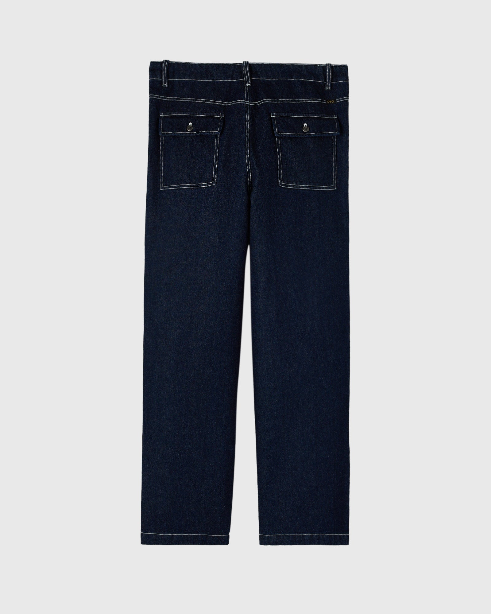 Construction Wordmark Denim Fatigue Pant - Indigo IMAGE #6