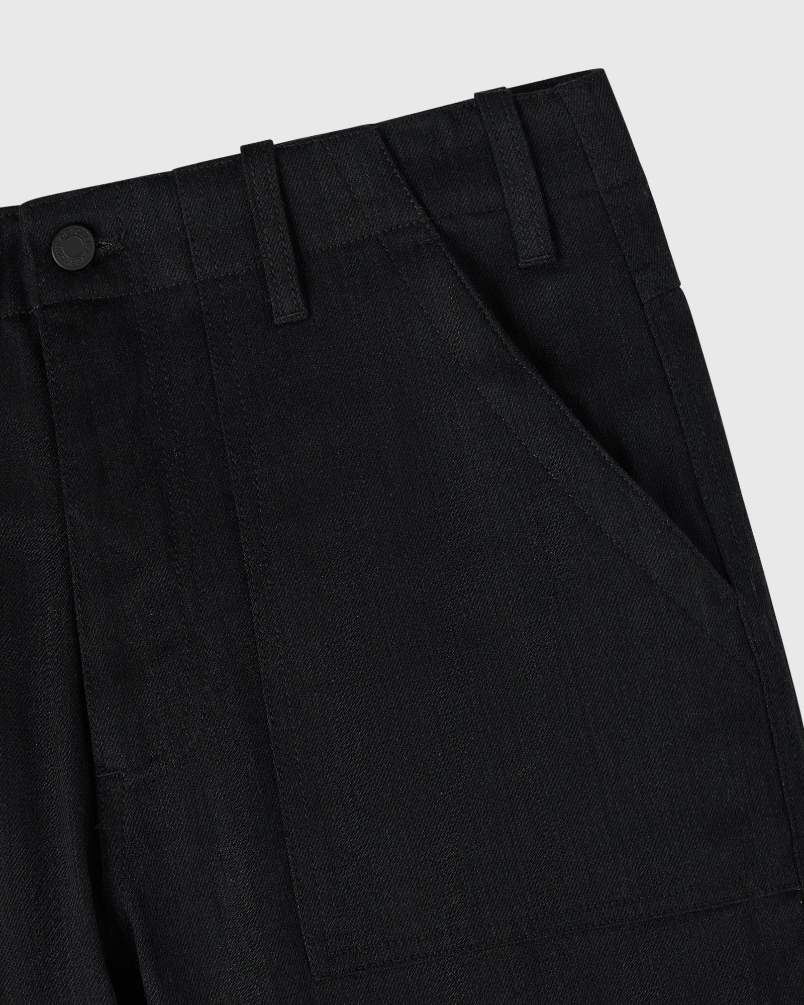 Construction Wordmark Denim Fatigue Pant - Black IMAGE #4