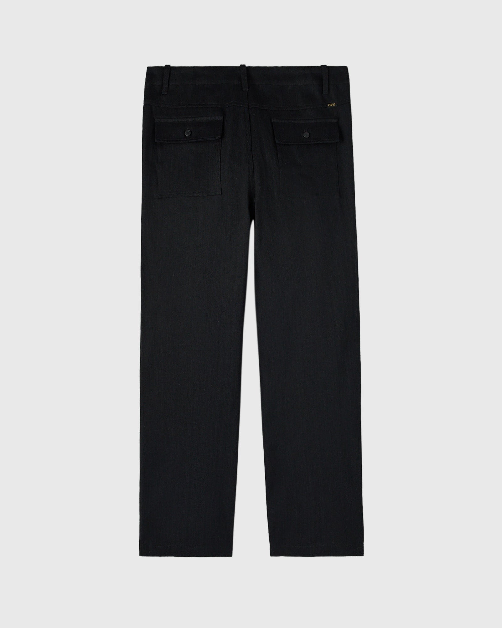 Construction Wordmark Denim Fatigue Pant - Black IMAGE #3