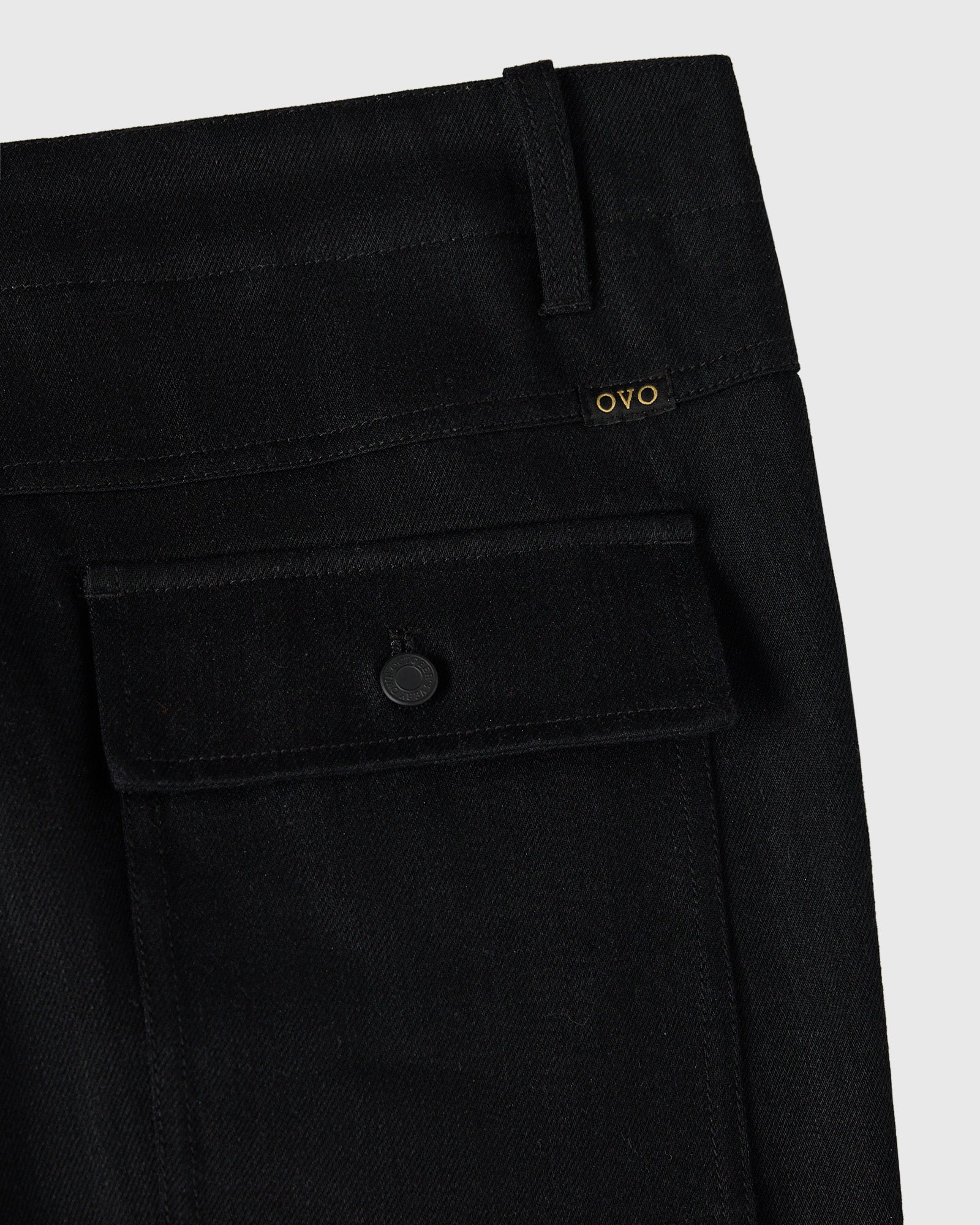 Construction Wordmark Denim Fatigue Pant - Black IMAGE #5