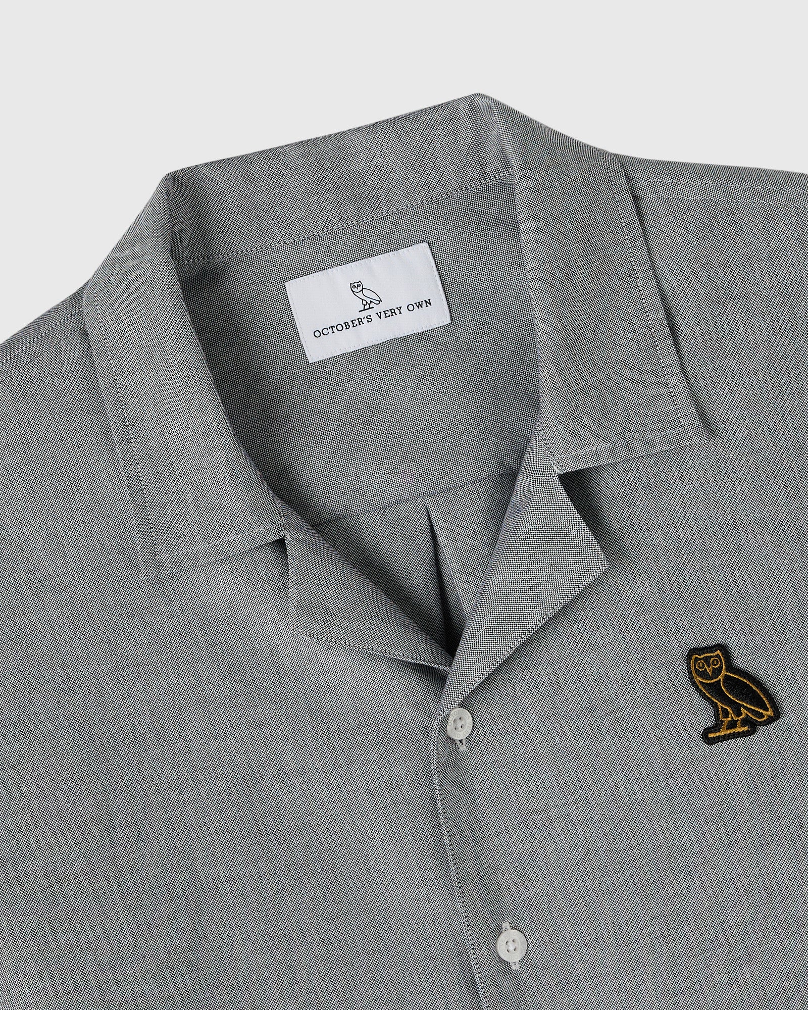 Oxford Camp Shirt - Black IMAGE #3