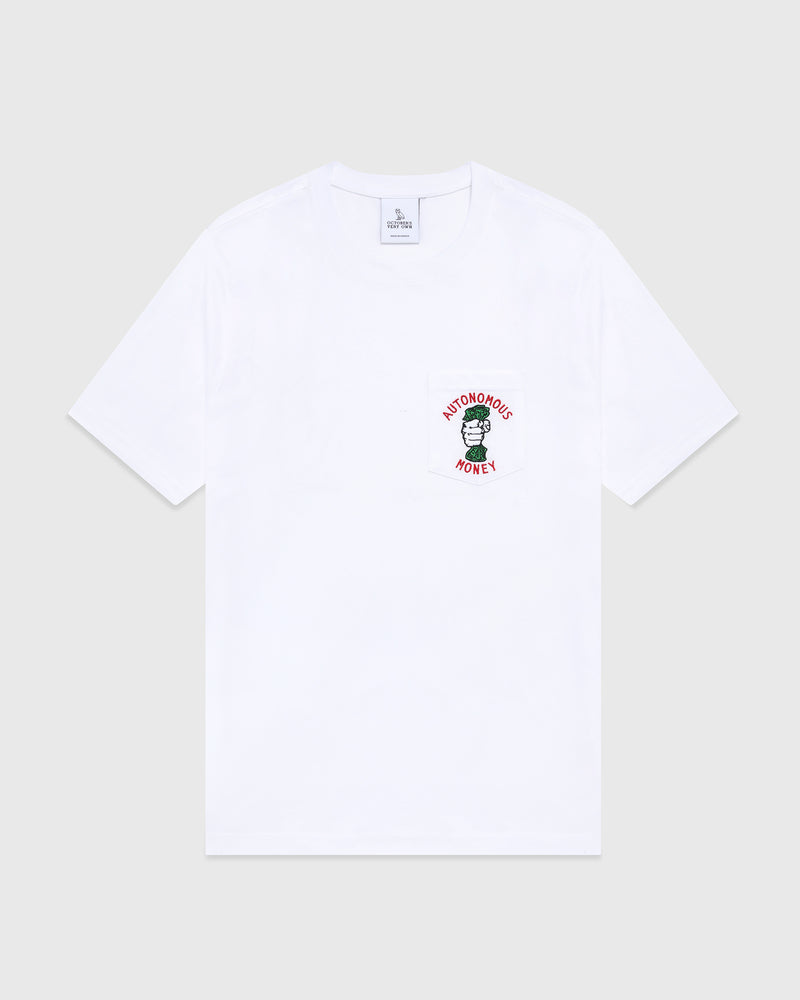 Autonomous Money Pocket T-Shirt  - White