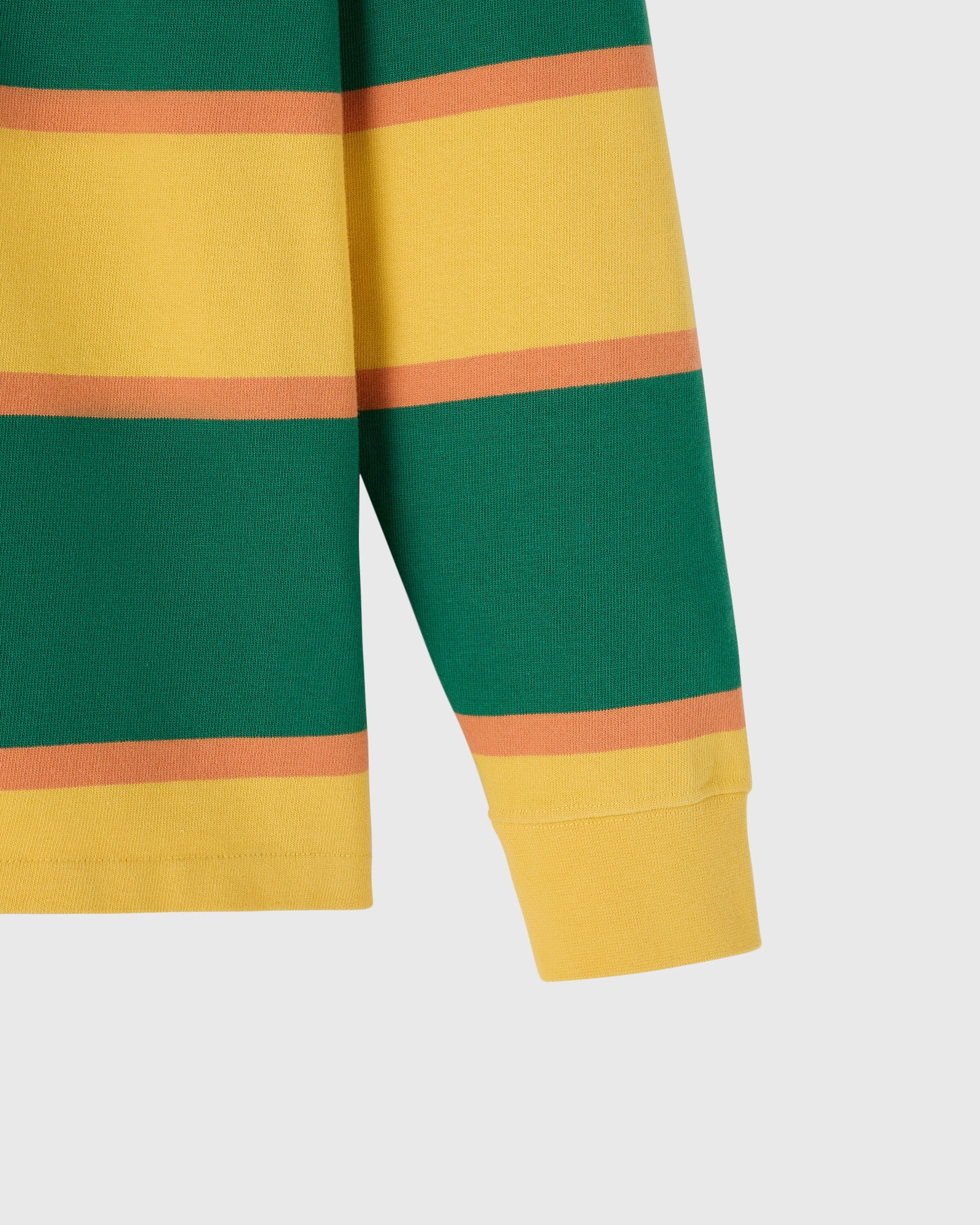 Campus Stripe Rugby Polo - Yellow/Green IMAGE #5