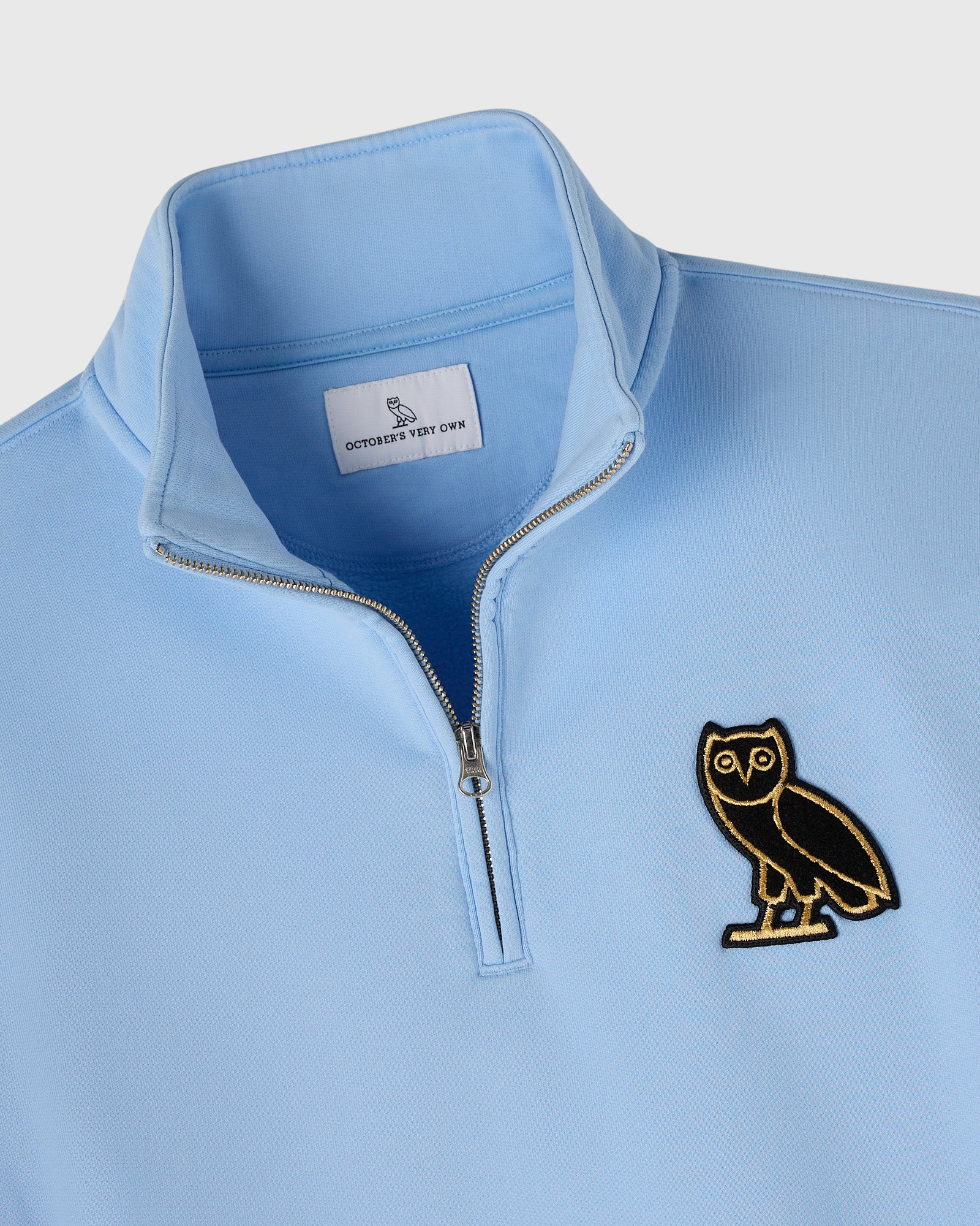 Mini OG Quarter-Zip Mockneck Sweatshirt - Light Blue IMAGE #3