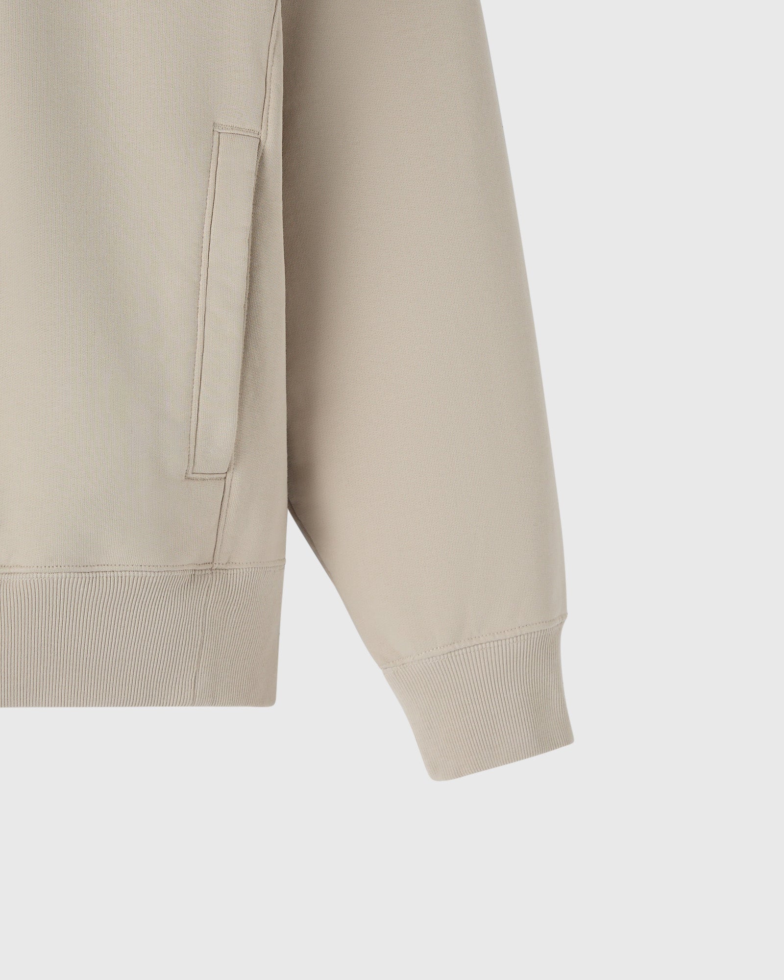Mini OG Quarter-Zip Mockneck Sweatshirt - Beige IMAGE #3
