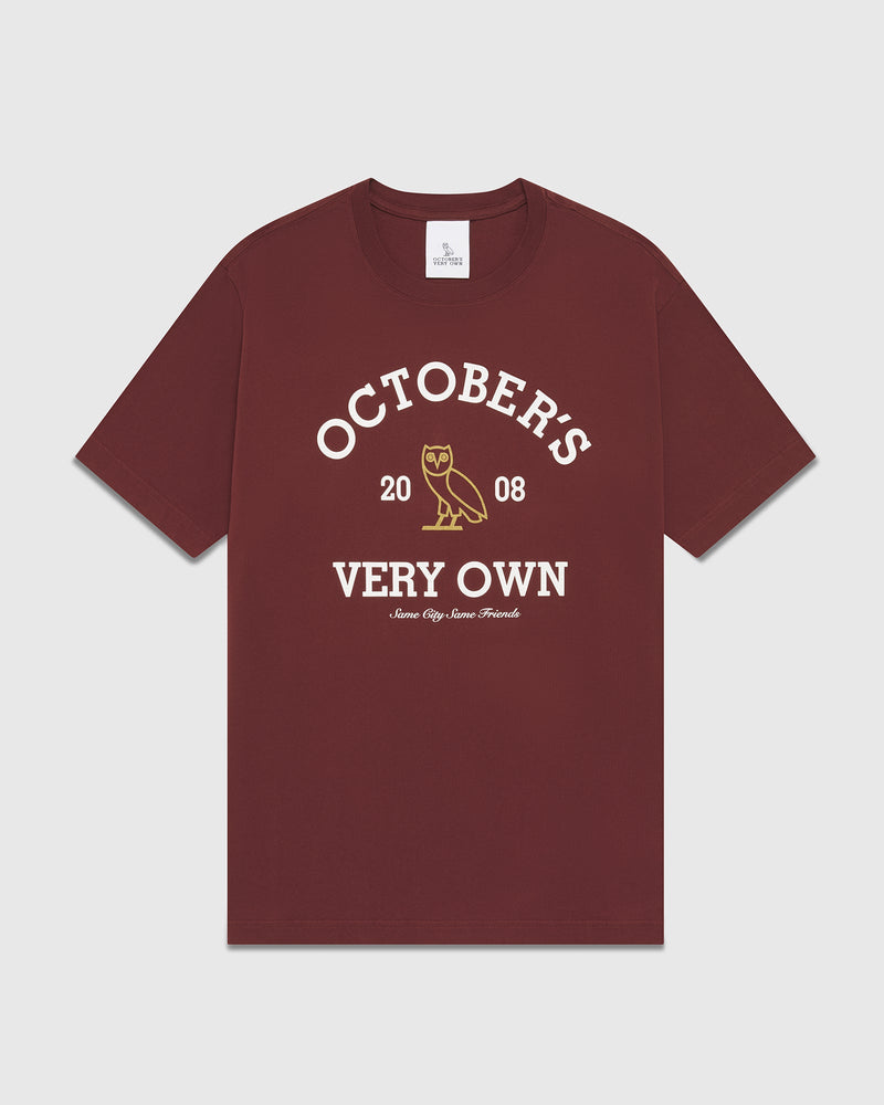 Collegiate T-Shirt - Dark Crimson