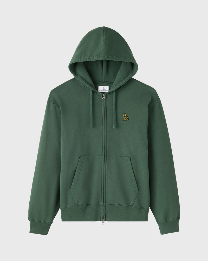 Classic Full-Zip Hoodie - Forest Green