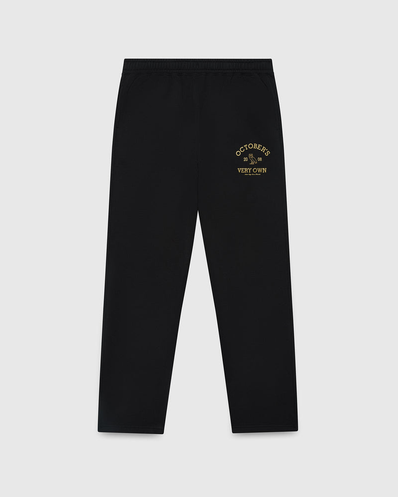 Collegiate Open-Hem Sweatpant - Black