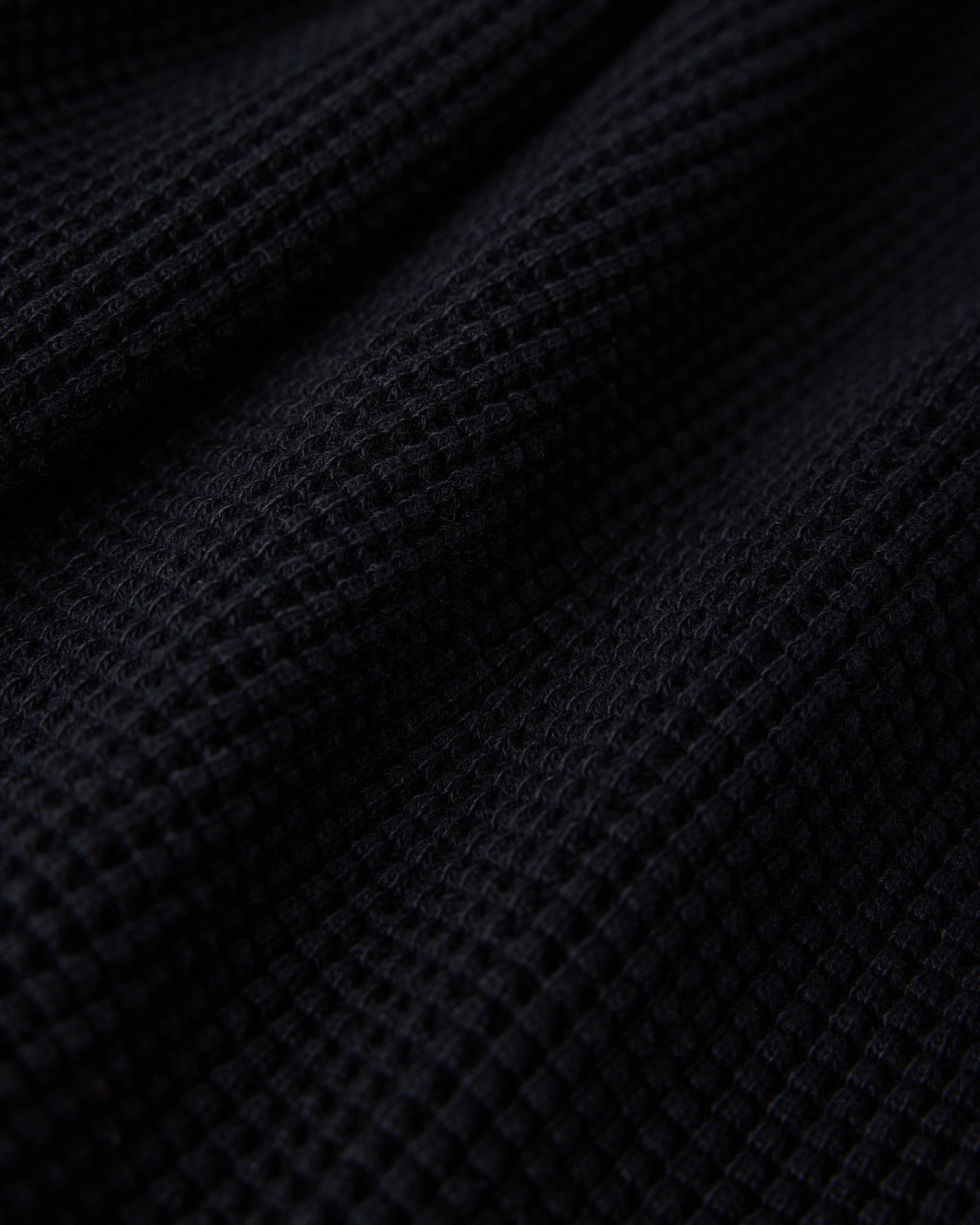 Waffle Open-Hem Sweapant - Black IMAGE #4