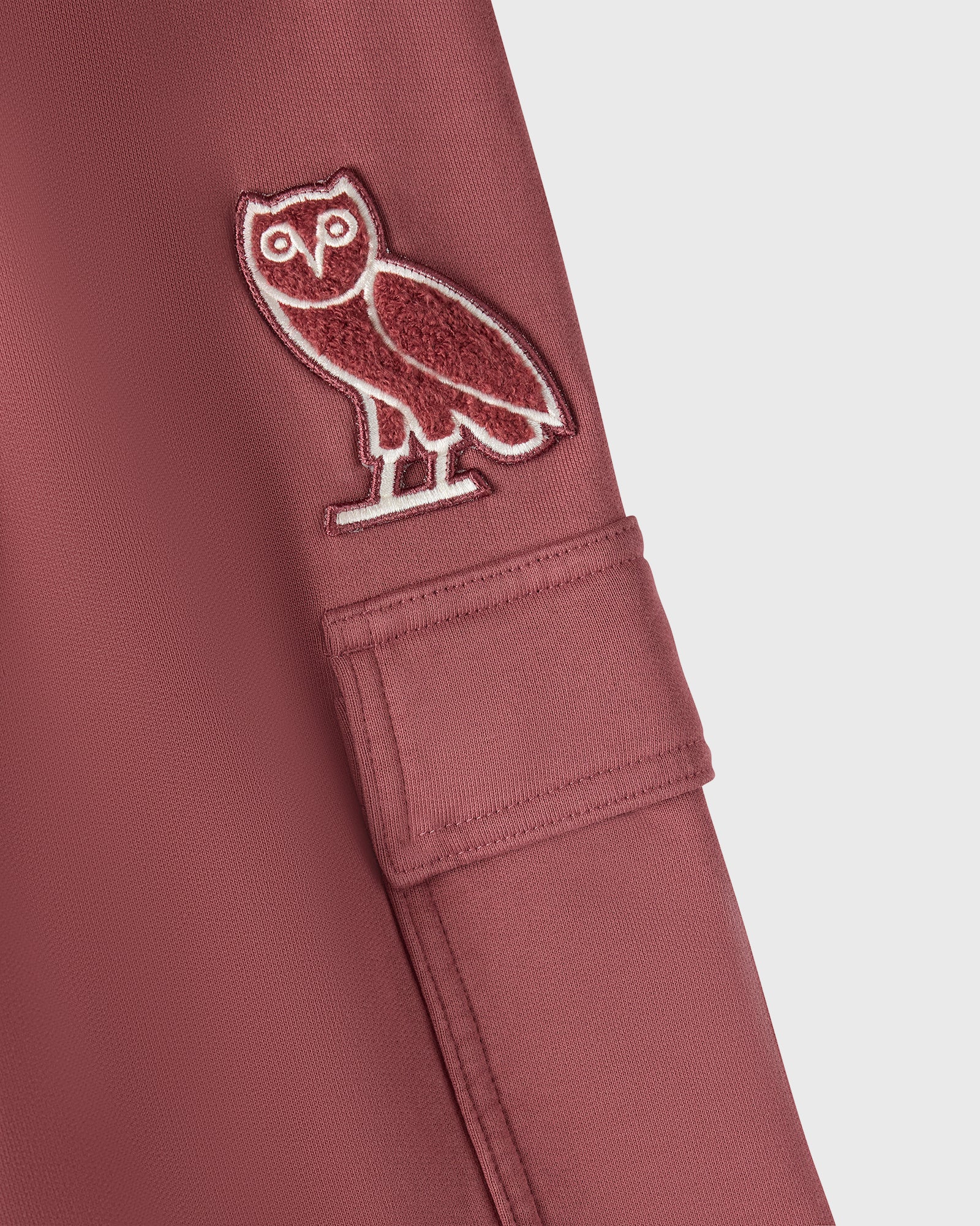 Mini OG Open-Hem Cargo Sweatpant - Maroon IMAGE #2