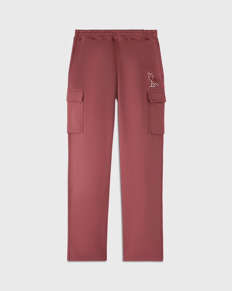 Mini OG Open-Hem Cargo Sweatpant - Maroon