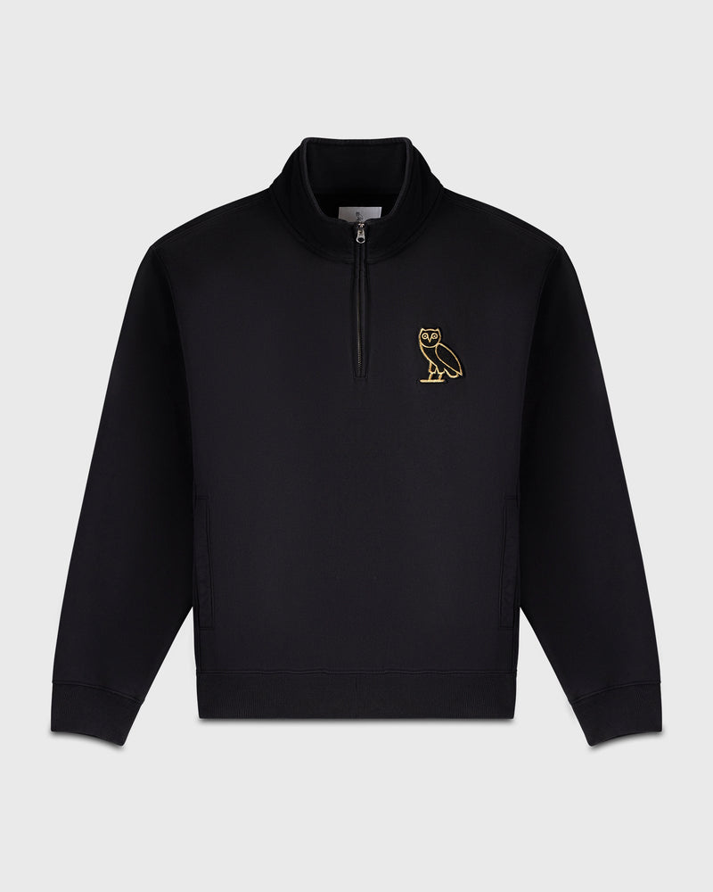 Mini OG Quarter-Zip Mockneck - Black