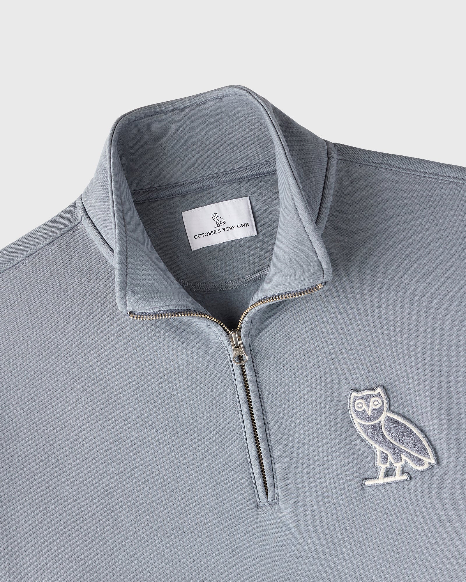 Mini OG Quarter-Zip Mockneck - Slate Blue IMAGE #2