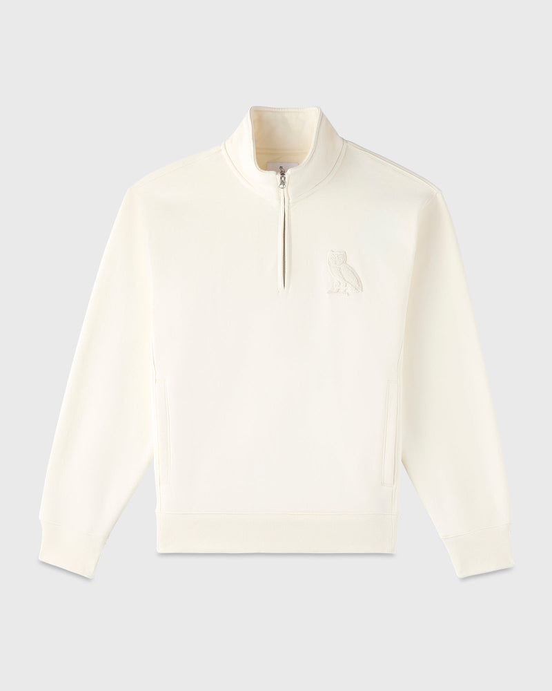 Mini OG Quarter-Zip Mockneck - Cream