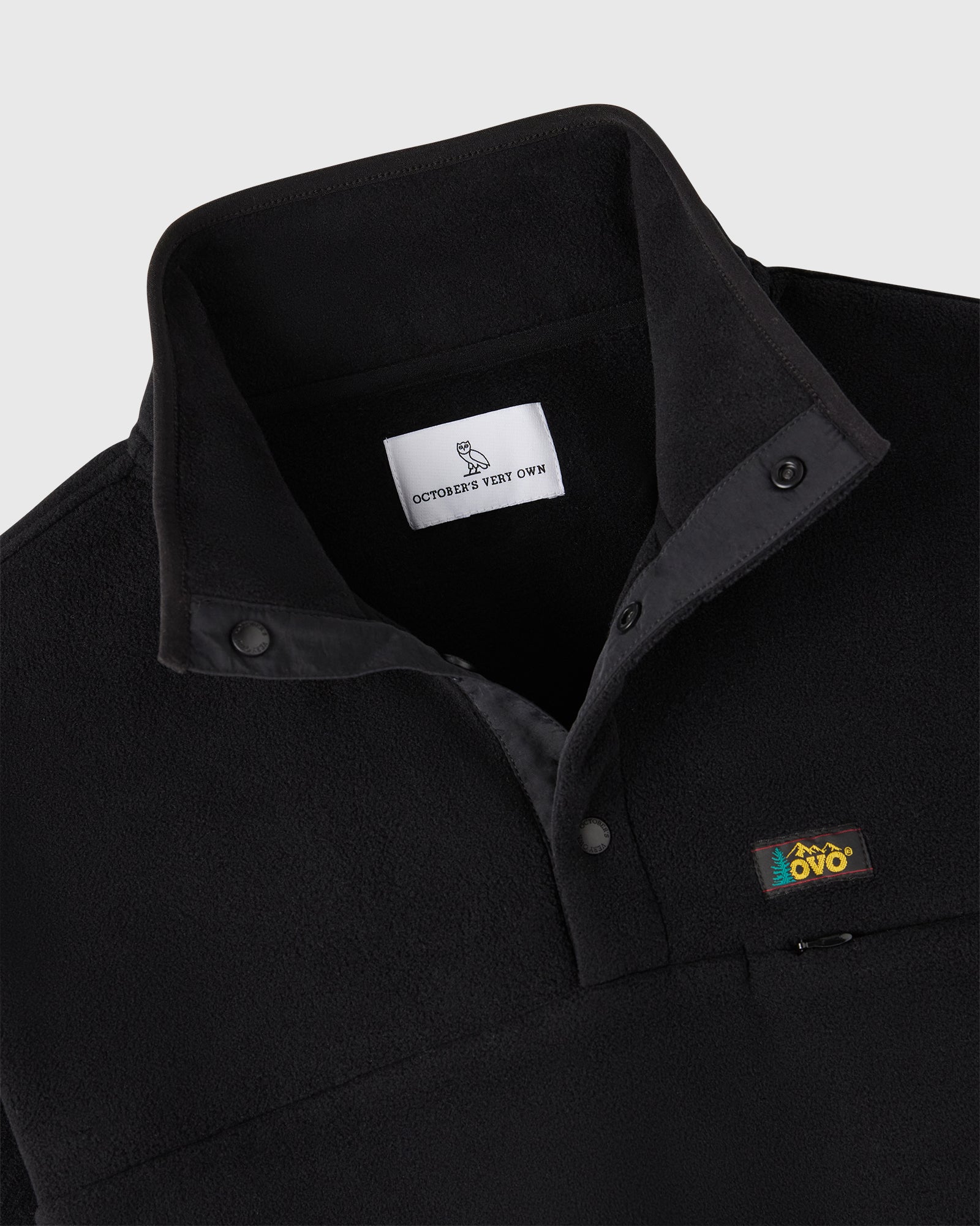 Polartec® Fleece Mockneck - Black IMAGE #2