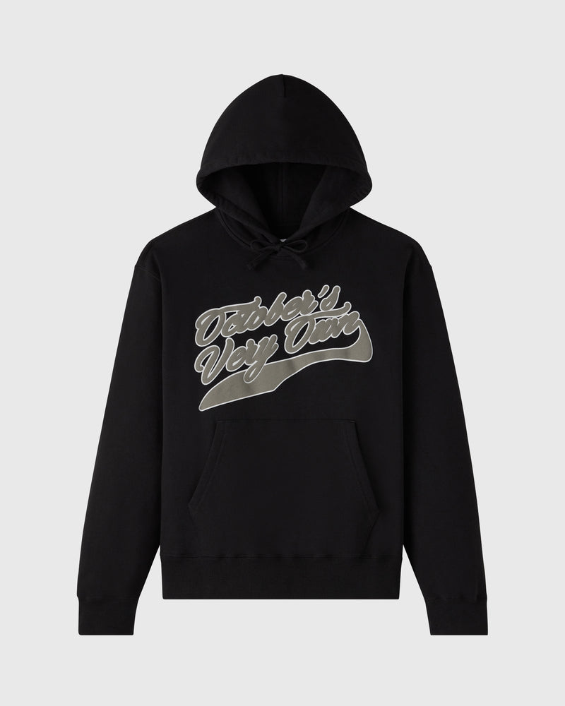 Sports Script Hoodie - Black