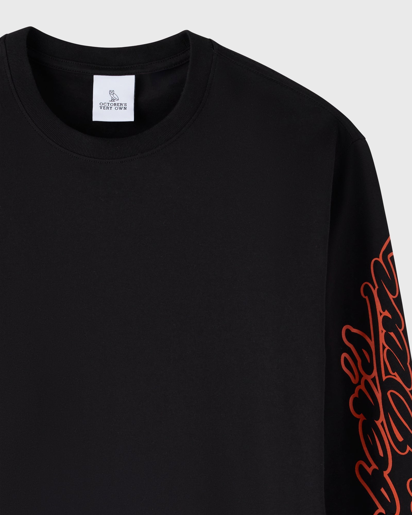 Sports Script Long-Sleeve T-Shirt - Black IMAGE #2