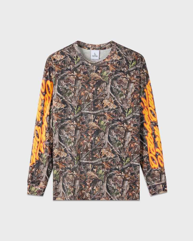 Sports Script Long-Sleeve T-Shirt - Field Camo