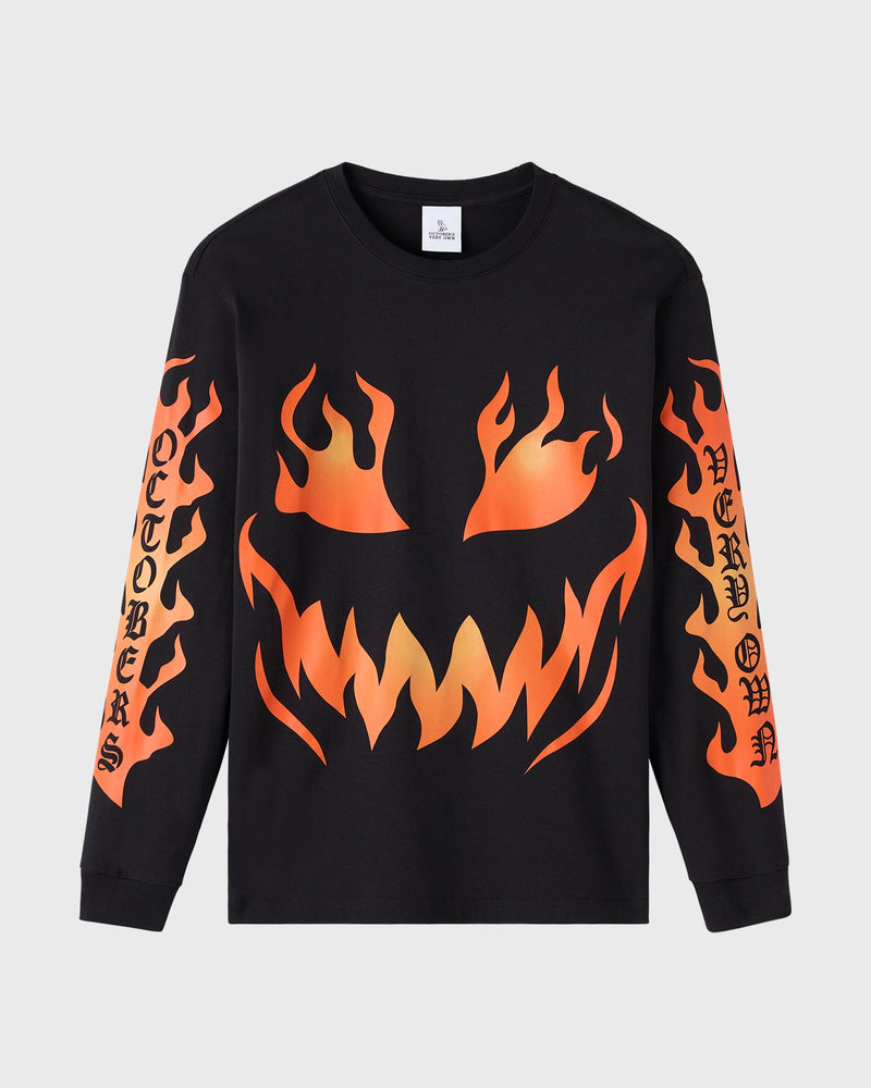 Halloween Gang Long-Sleeve T-Shirt - Black