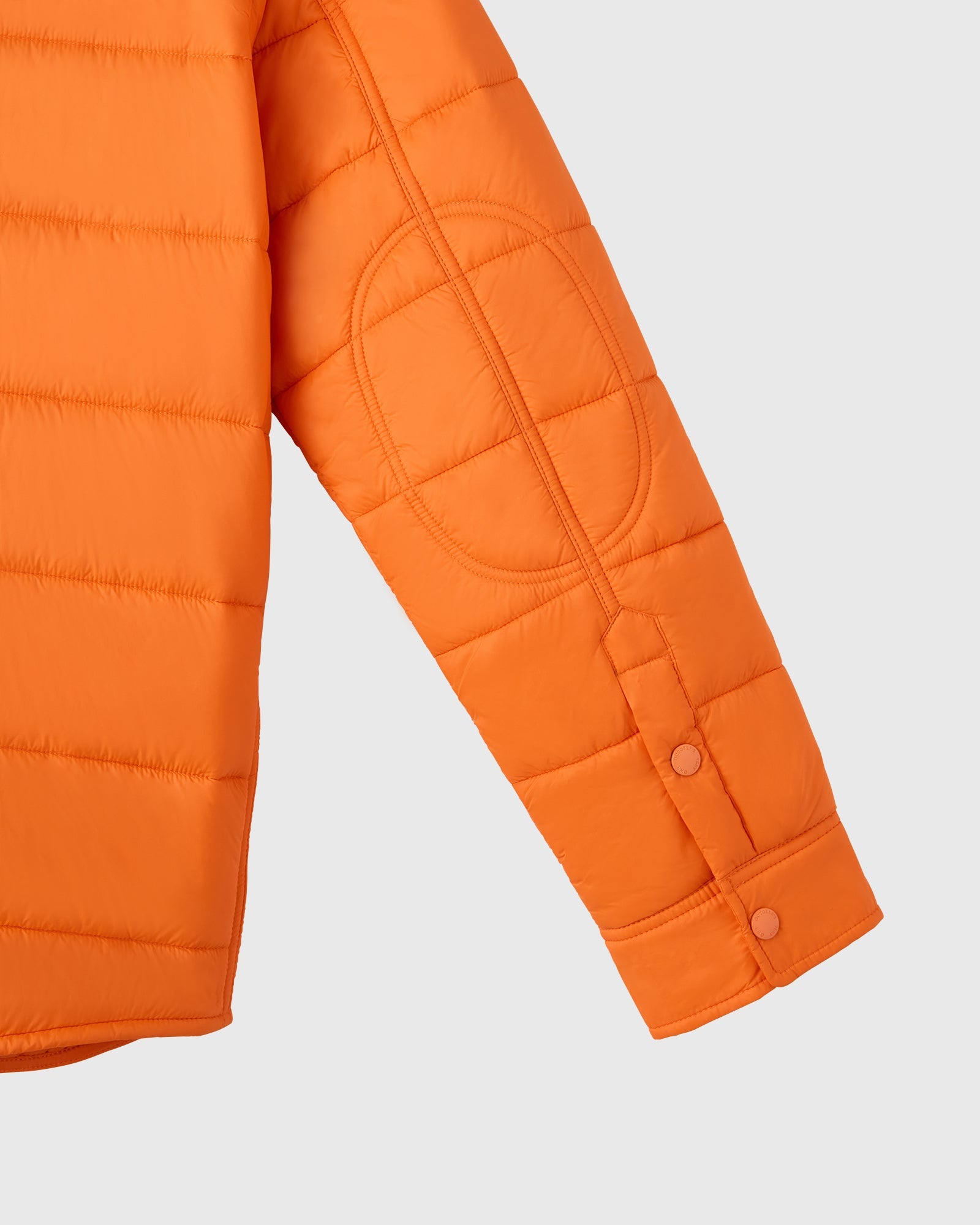 Nylon Quilted  Shirt Jacket - Hunter Orange IMAGE #7